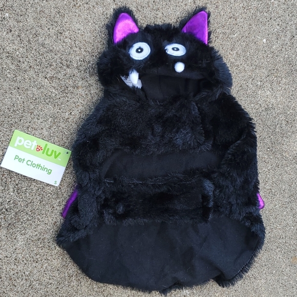 Black Bat Dog Costume Halloween Pet Luv Clothes S - Picture 2 of 8